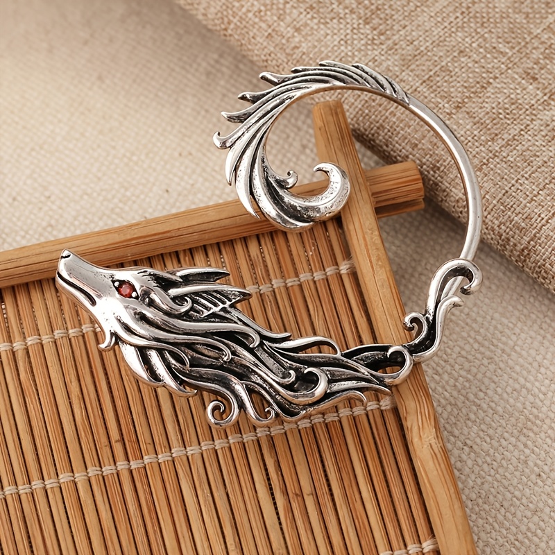 Women's Vintage Wolf Shaped Full Ear Earrings, Party Jewellery